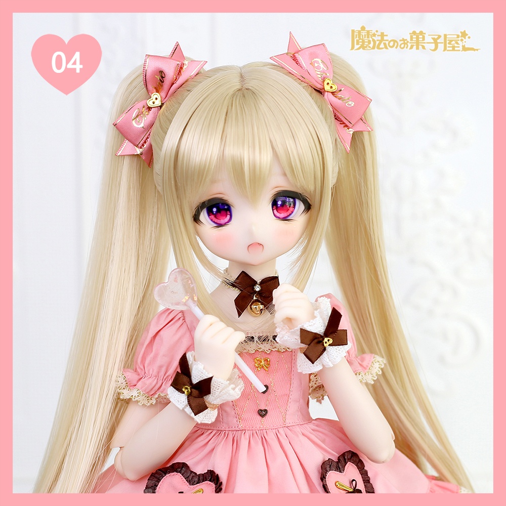 「恋するチョコ」ドール用リボンヘアアクセサリー(29色展開)