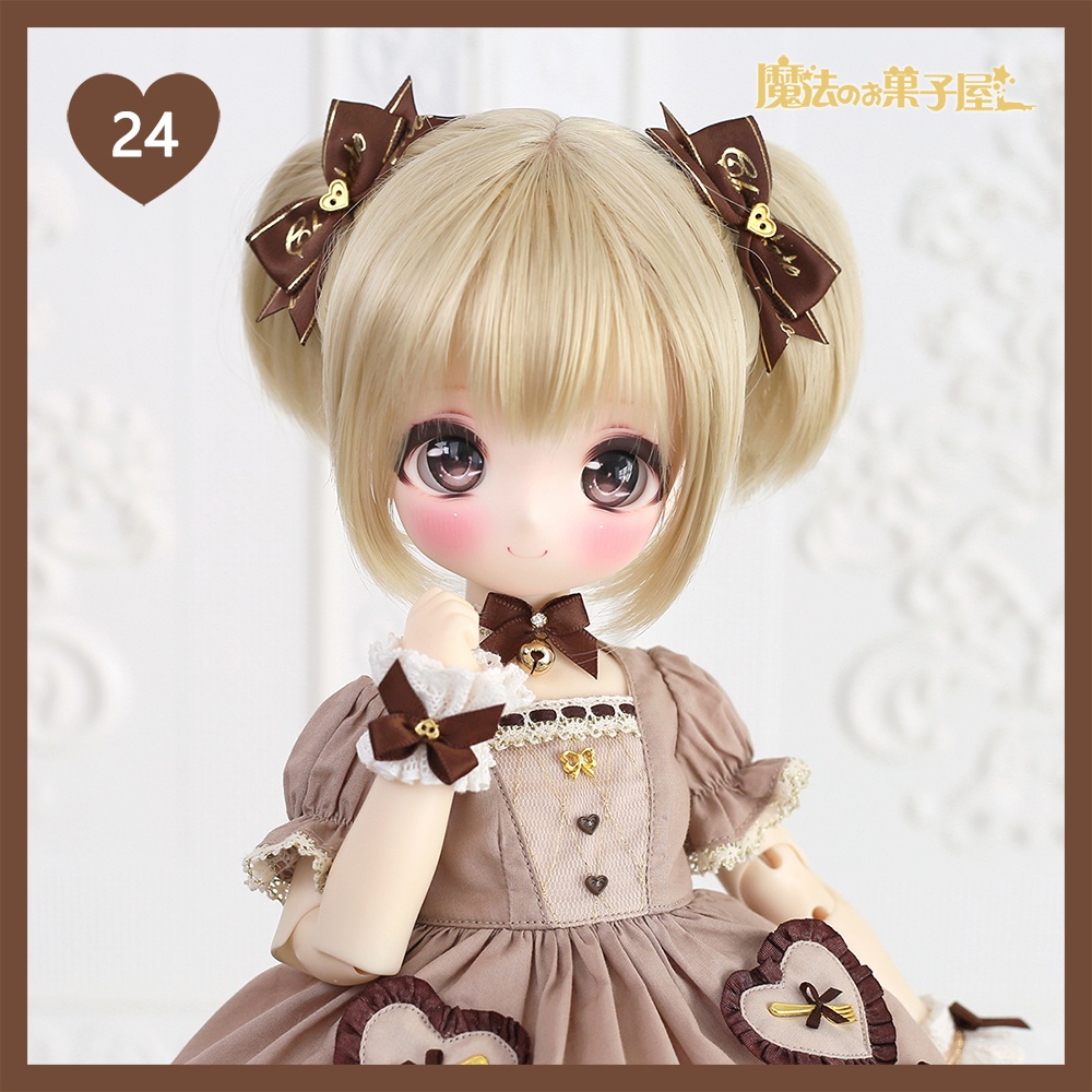 「恋するチョコ」ドール用リボンヘアアクセサリー(29色展開)