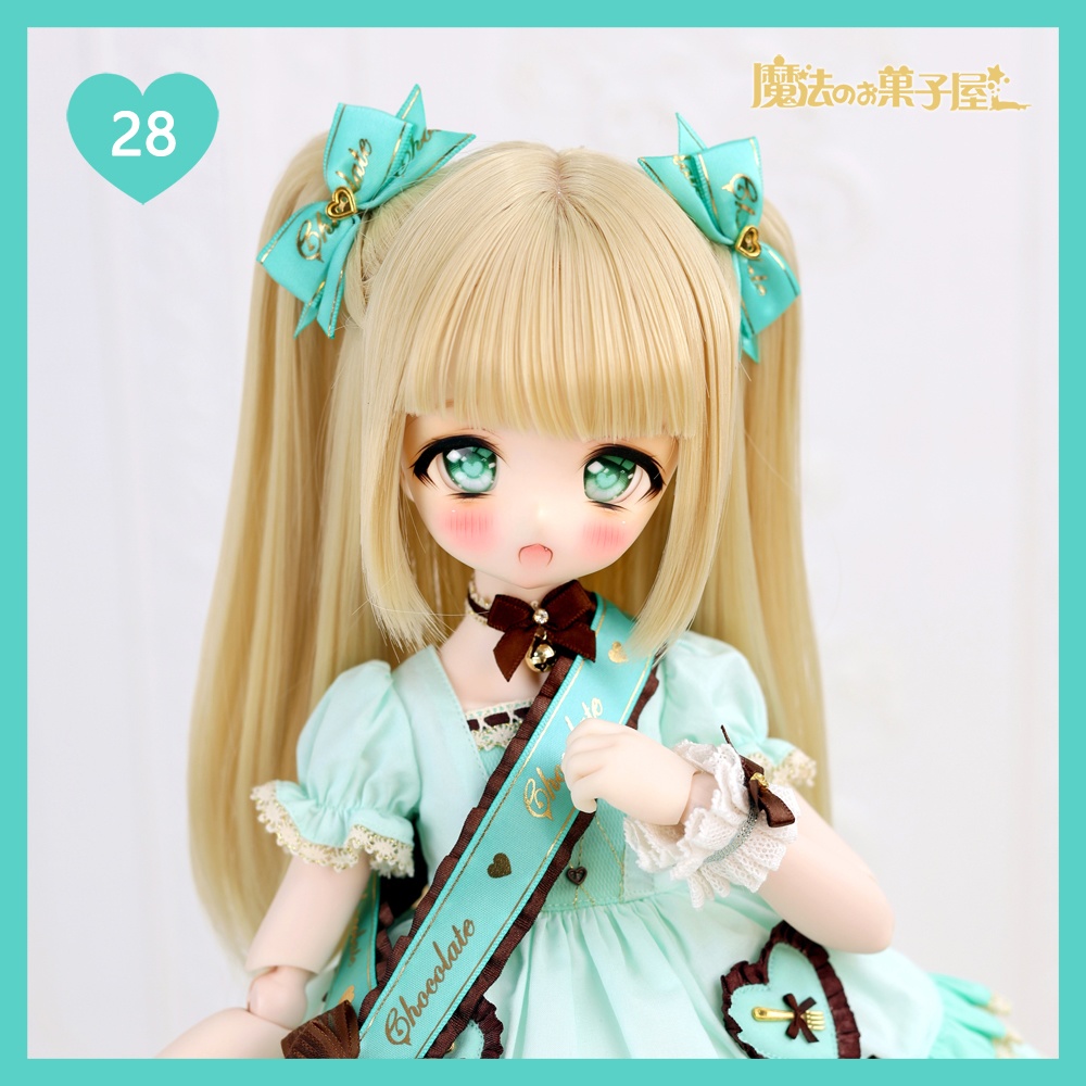 「恋するチョコ」ドール用リボンヘアアクセサリー(29色展開)