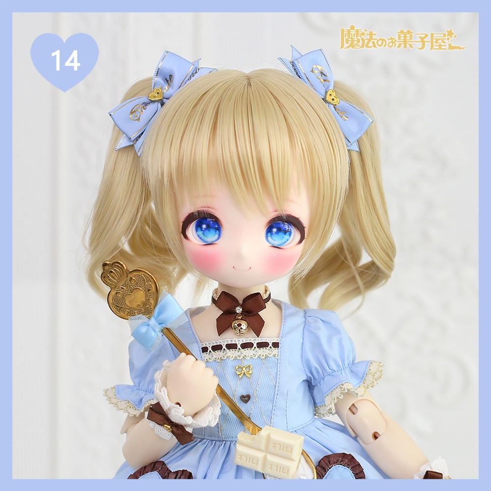 「恋するチョコ」ドール用リボンヘアアクセサリー(29色展開)