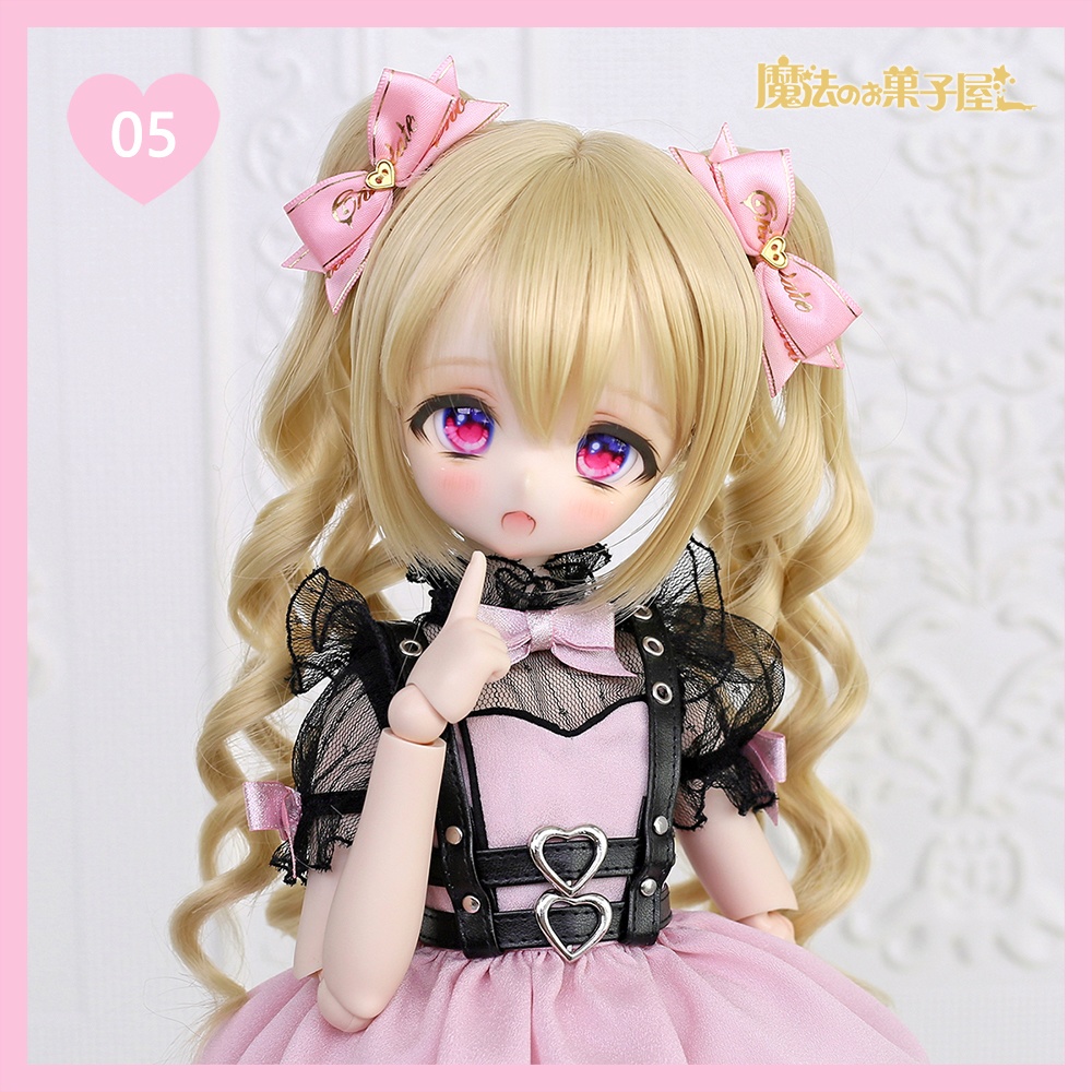 「恋するチョコ」ドール用リボンヘアアクセサリー(29色展開)