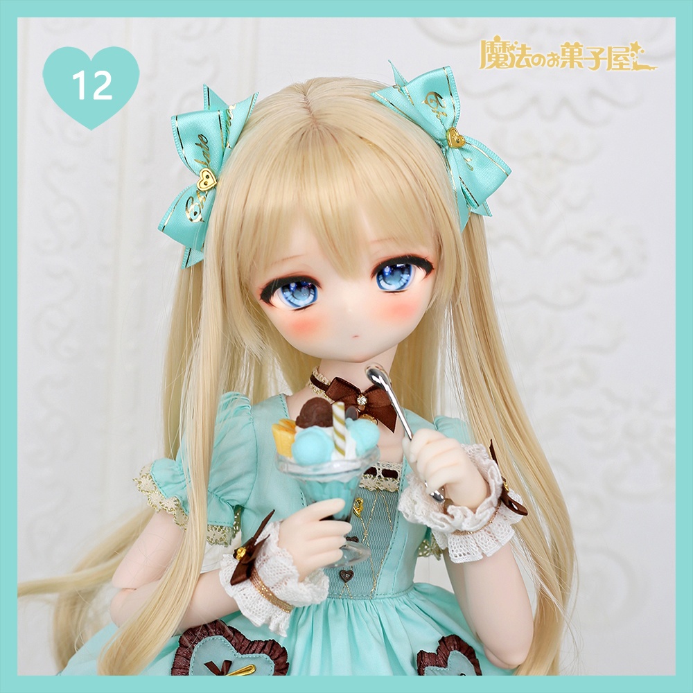 「恋するチョコ」ドール用リボンヘアアクセサリー(29色展開)