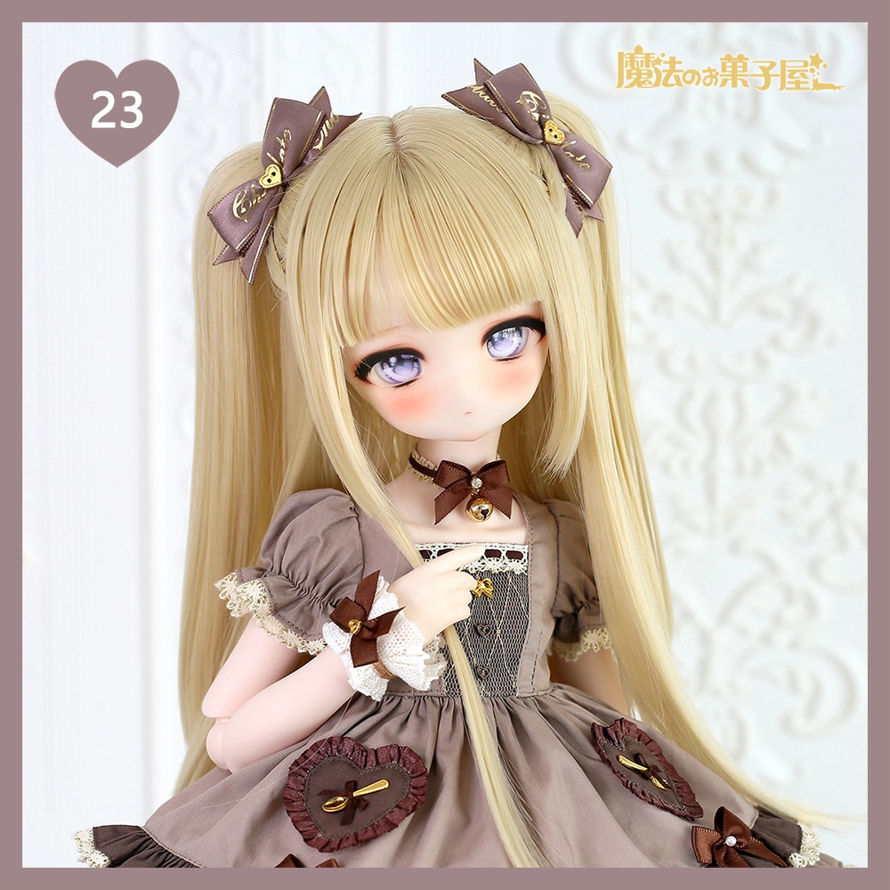 「恋するチョコ」ドール用リボンヘアアクセサリー(29色展開)