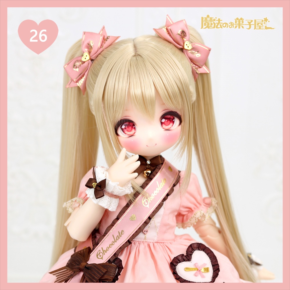 「恋するチョコ」ドール用リボンヘアアクセサリー(29色展開)