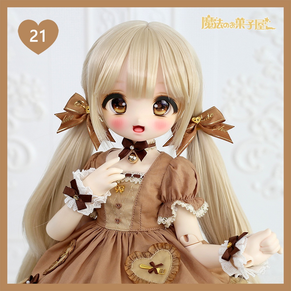 「恋するチョコ」ドール用リボンヘアアクセサリー(29色展開)