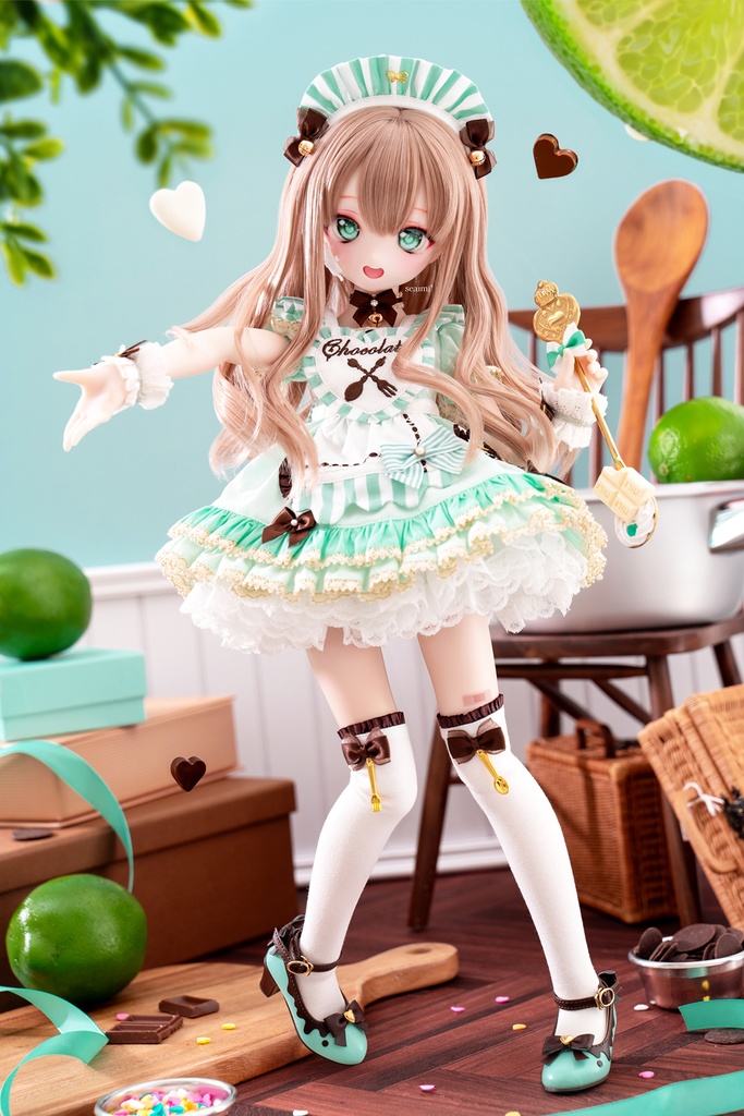 「恋するチョコ」1/4ドール衣装 ライム(SDM用)