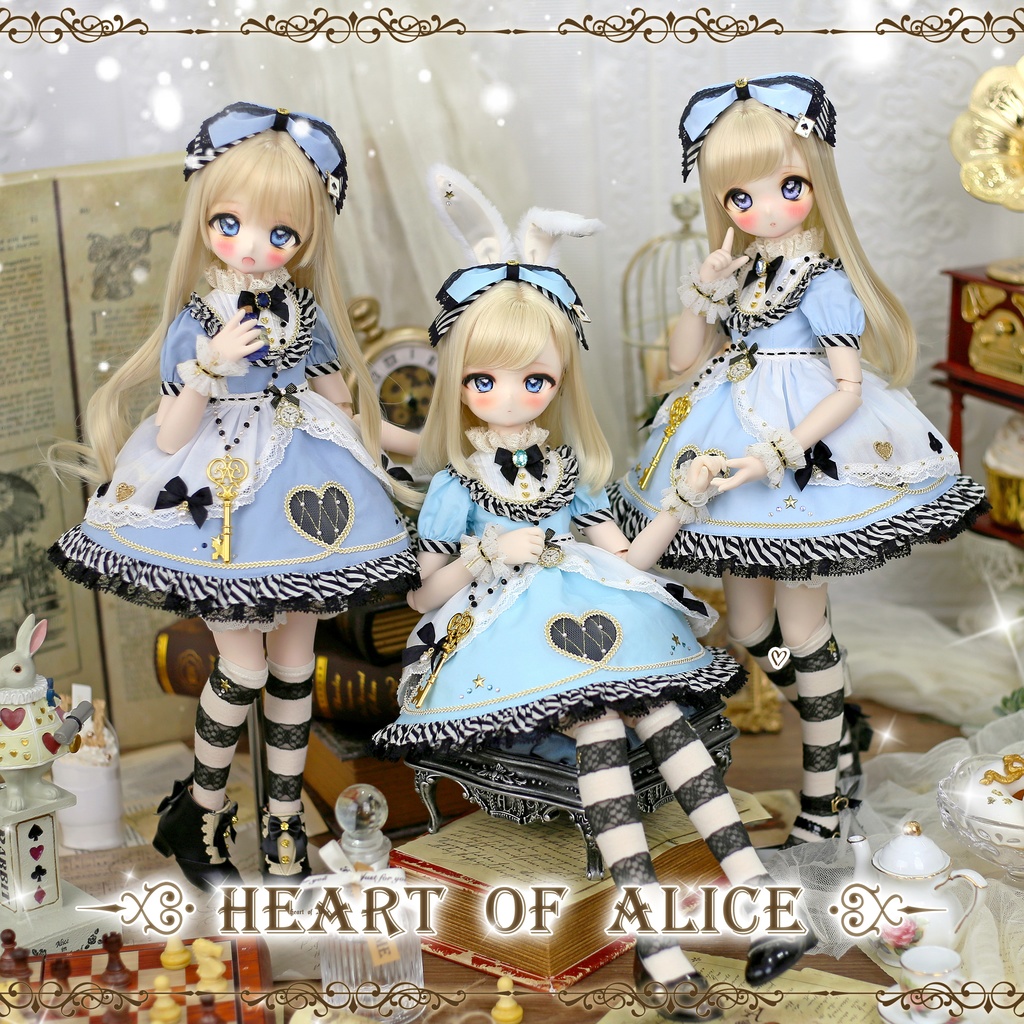 「Heart of Alice」1/4ドール衣装(MDD・KUMAKOサイズ)14色展開