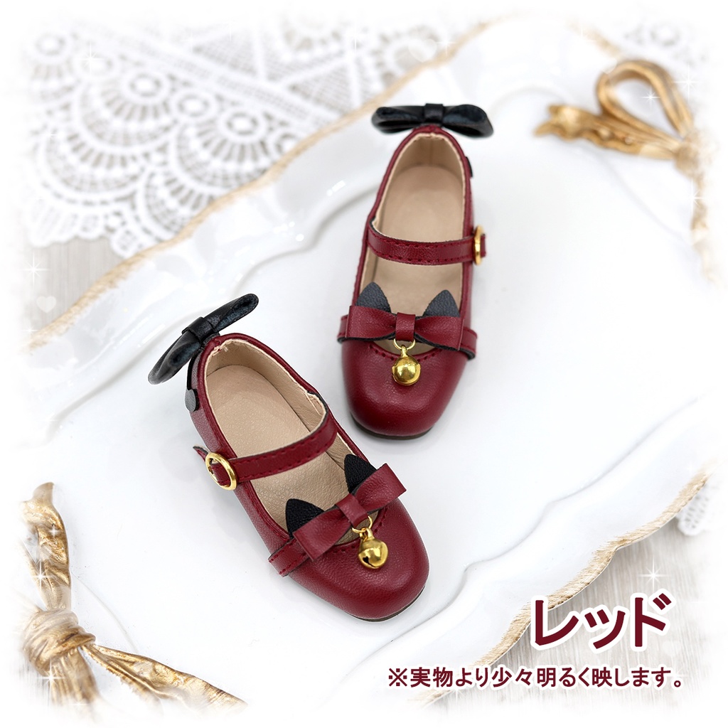 【即納品】「すずニャン」1/4&1/6ドール用シューズ