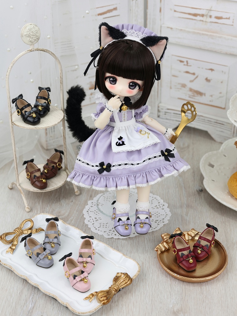 【即納品】「すずニャン」1/4&1/6ドール用シューズ