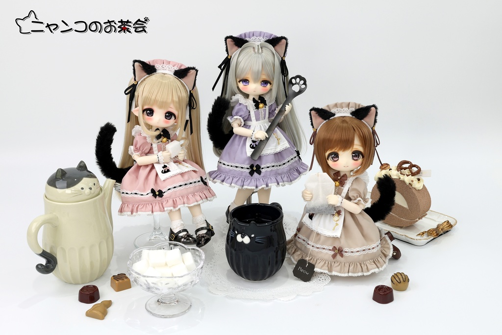 【受注予約】「ニャンコのお茶会」猫耳カチューシャ追加購入