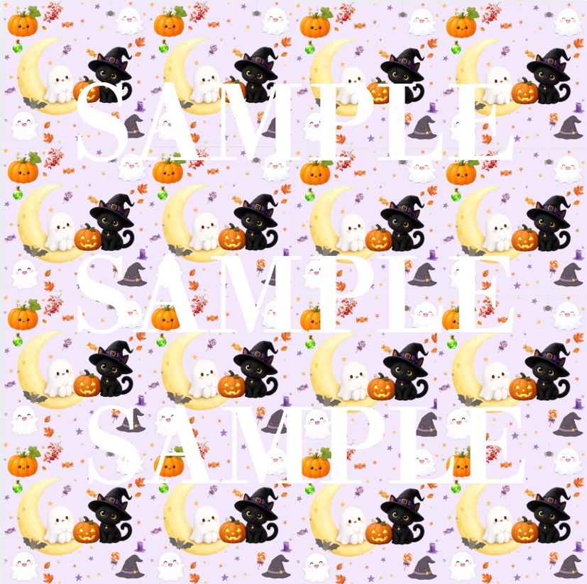 ハロウィンデザイン デジタルペーパー かわいい