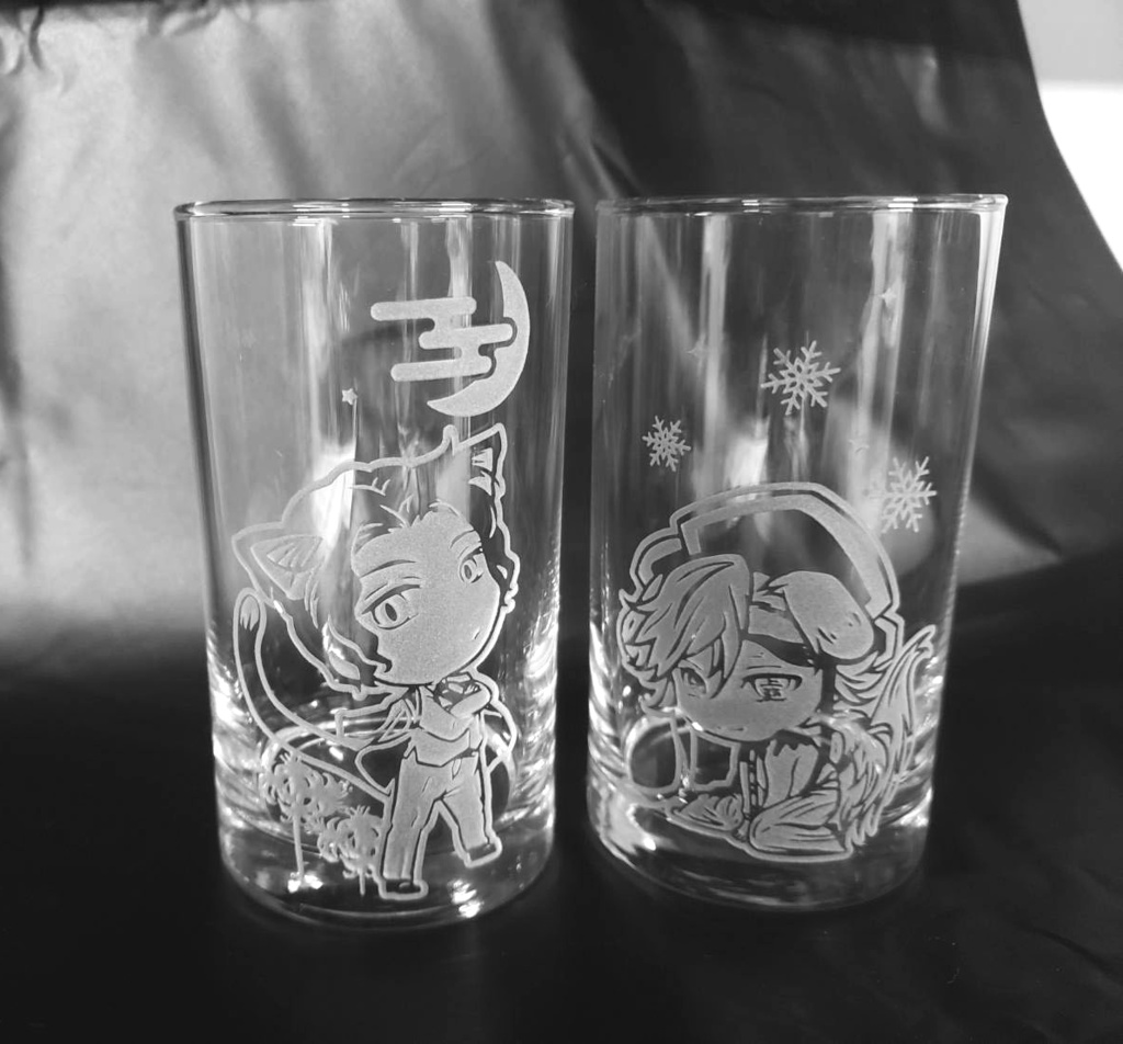 鬼さんガラスタンブラー(無惨/童磨/猗窩座/魘夢/白無惨)