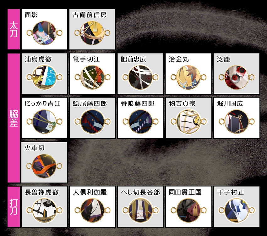 【全119振】組み合わせ自由!刀剣男士ペアブレスレット