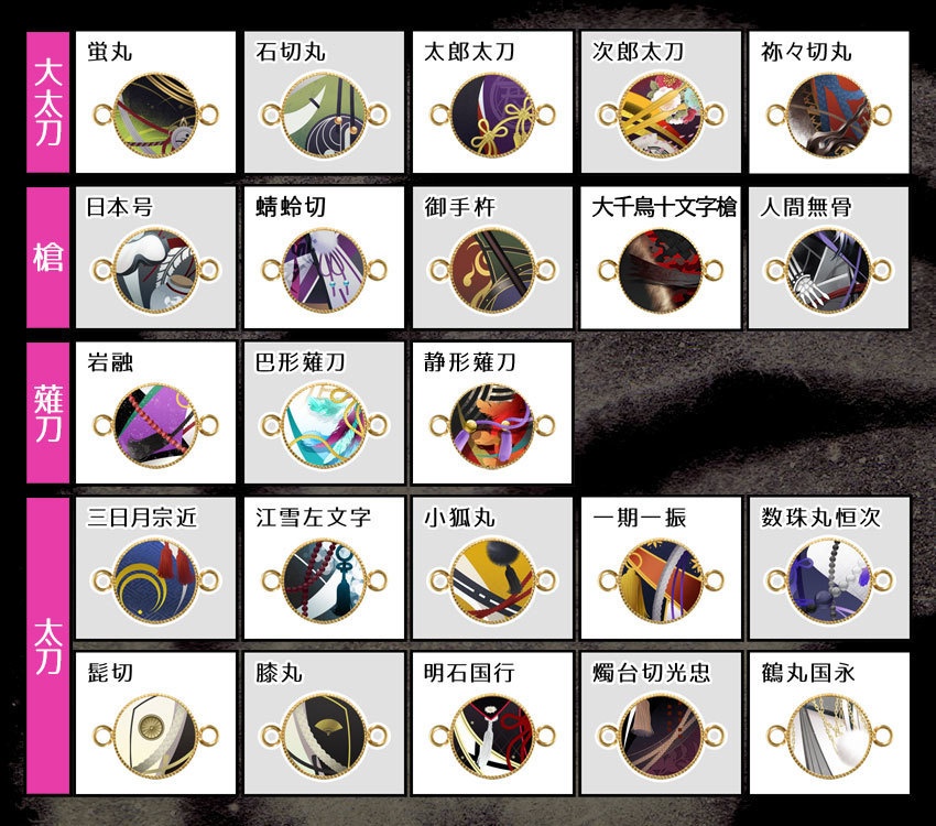 【全119振】組み合わせ自由!刀剣男士ペアブレスレット