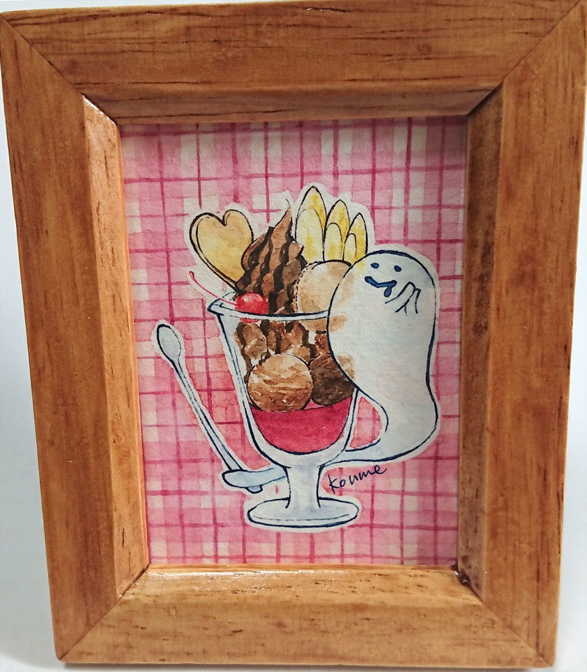ミニ原画「チョコパフェ」