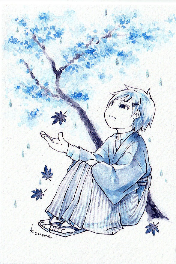 ドローイング【アオモミジ】