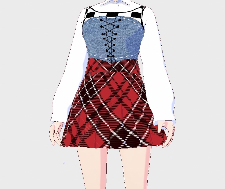 Stripes and plaid set