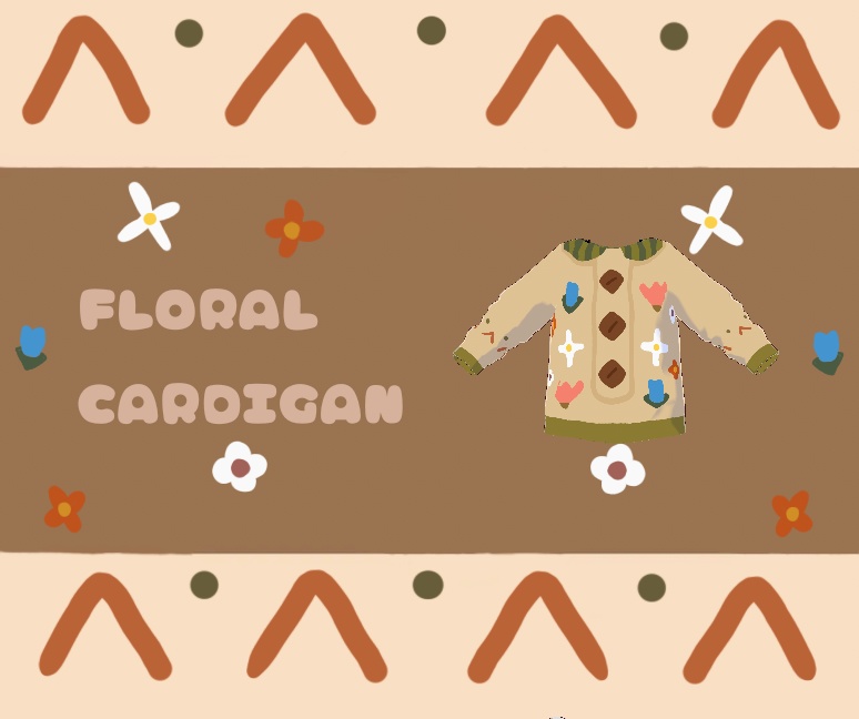 FLORAL CARDIGAN /フラワーカーディガン