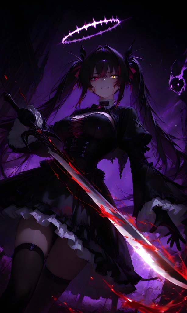 オリジナルゴシックファンタジー女の子イラストセット（PNG）