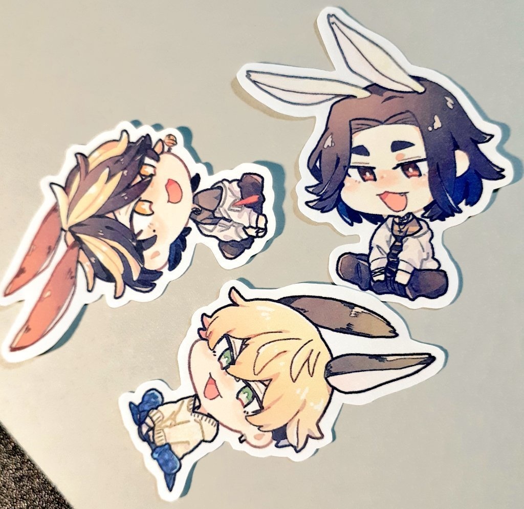 うさぎバジトリオシール