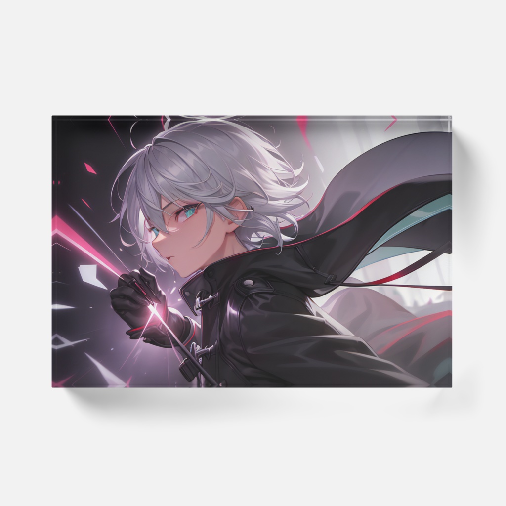 【アクリルブロック】狛枝ルカ_イラストアクリルブロック【破壊Ver.】