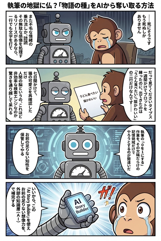AI Story Builder | プロットから本文出力まで、書き切るためのAI創作支援ツール