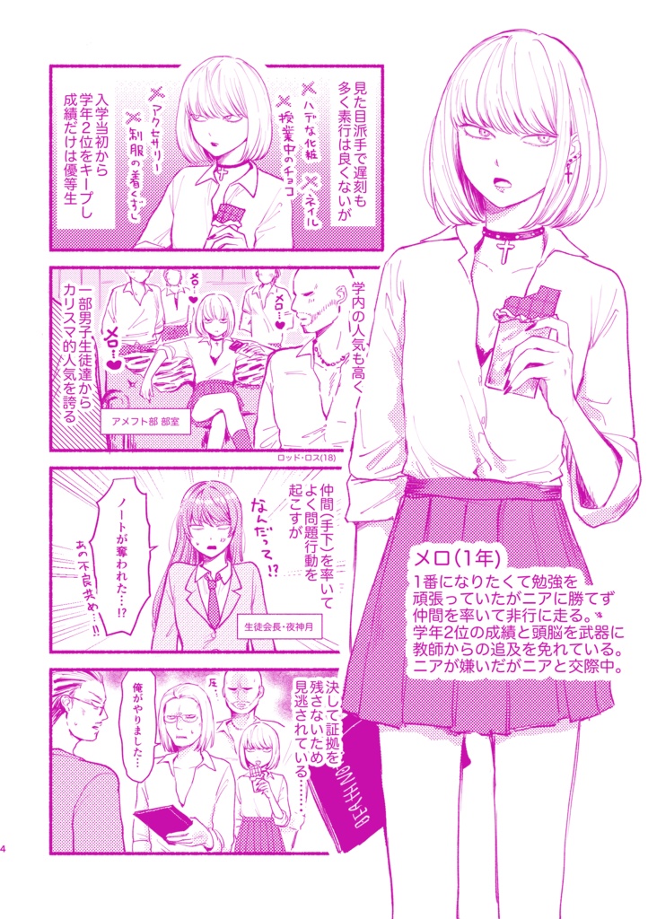【1/25新刊】ギャルメロ【ニアメロ4コマ】