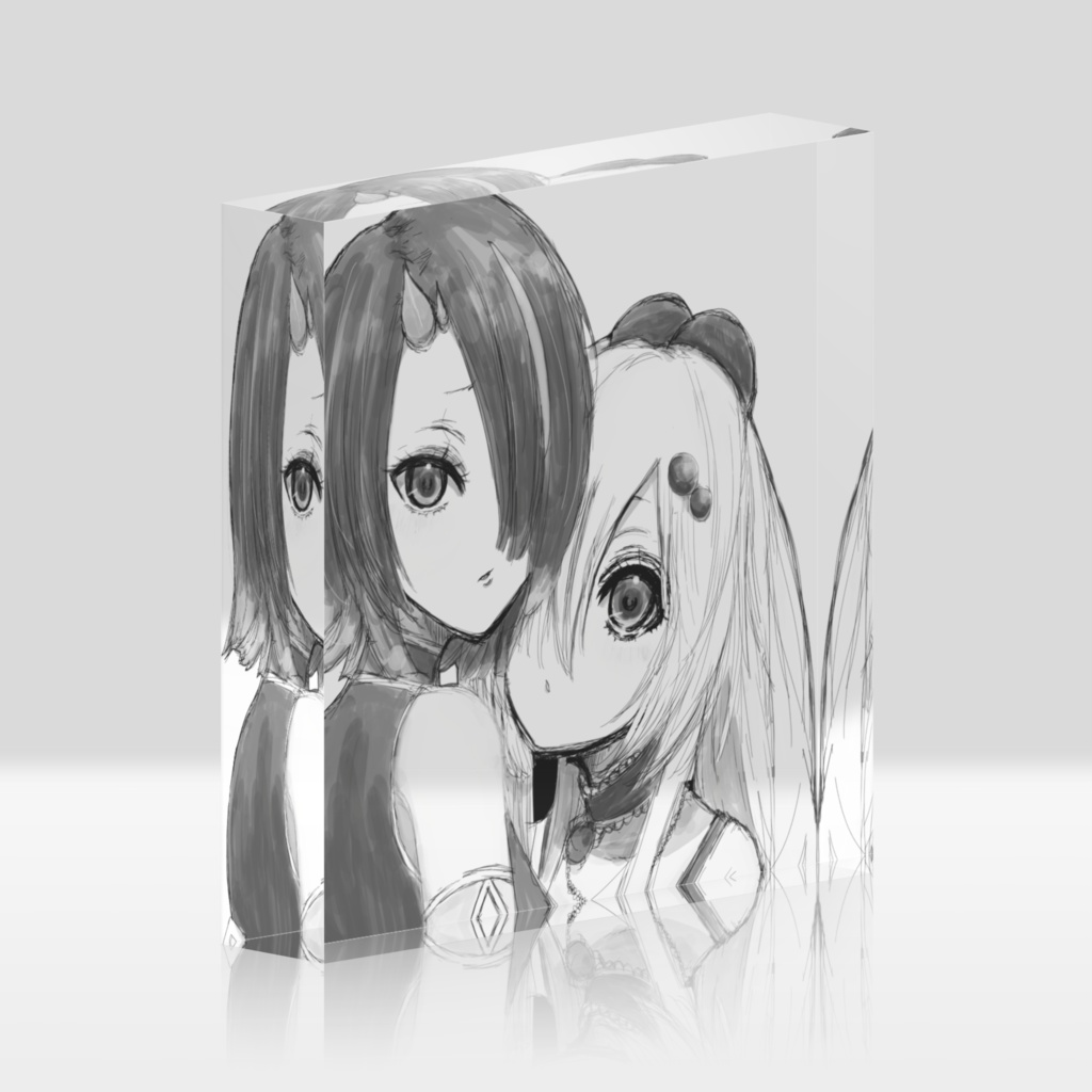 えんまどのアクリルブロック