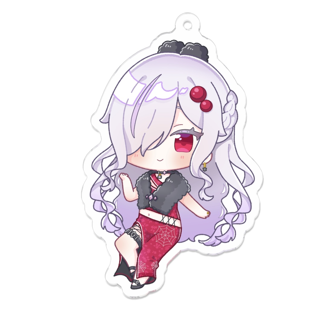 ささがにえんものドレスアクリルキーホルダー