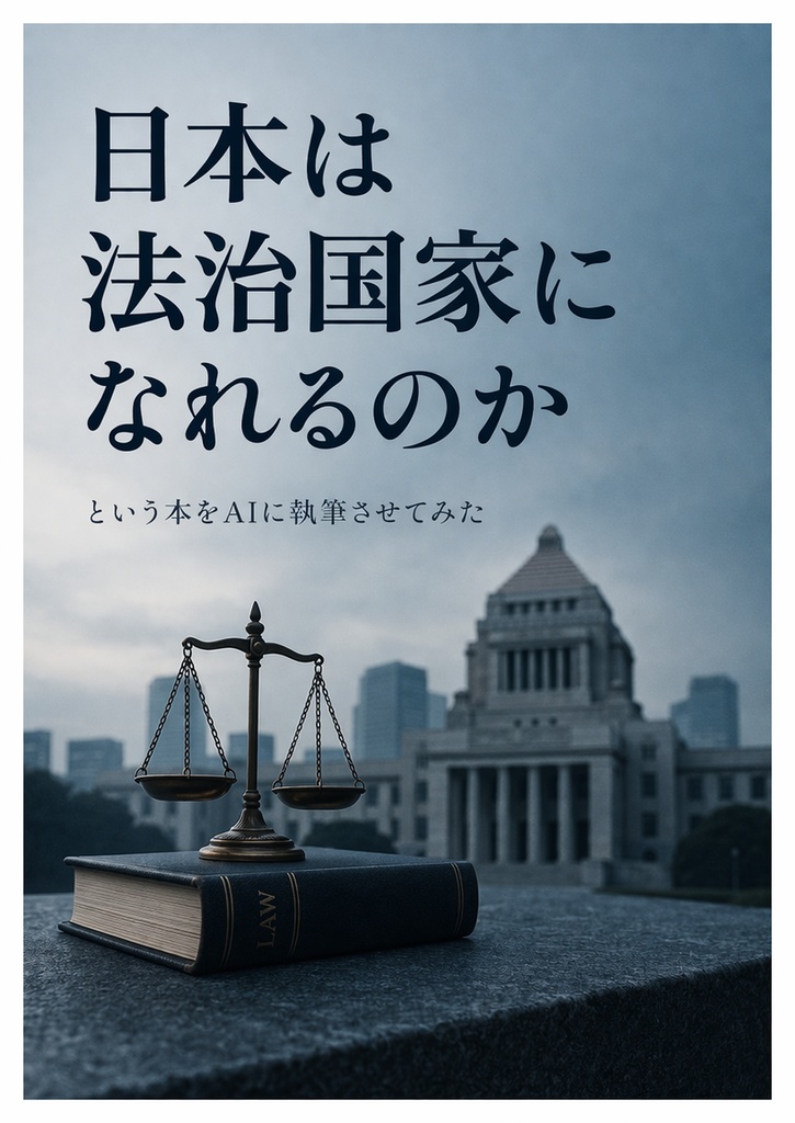 日本は法治国家になれるのか　という本をAIに執筆させてみた