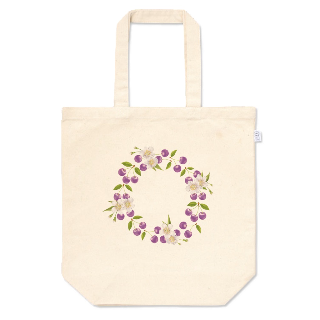 circle cherry トートバッグ (中)