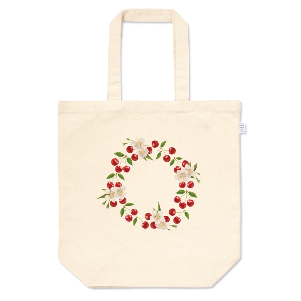 circle cherry トートバッグ (中)