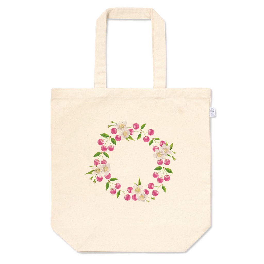 circle cherry トートバッグ (中)