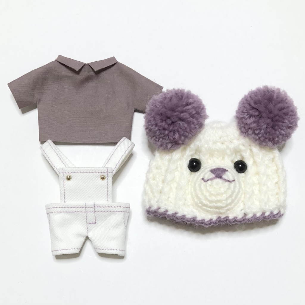 シロクマさんニット帽セット①