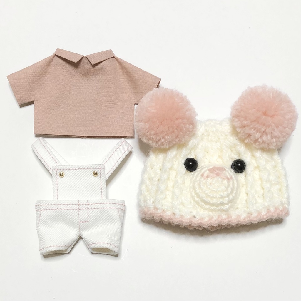 シロクマさんニット帽セット①