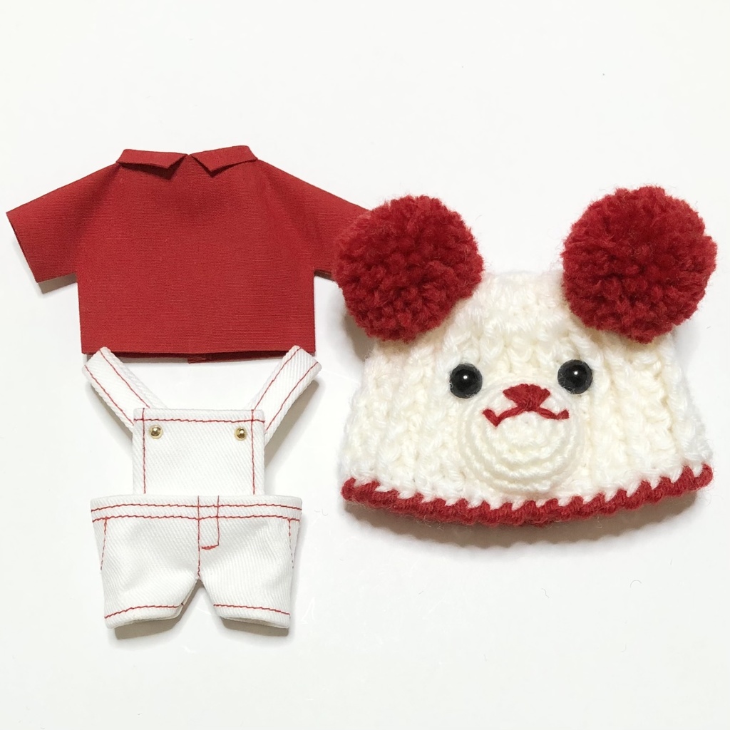 シロクマさんニット帽セット①