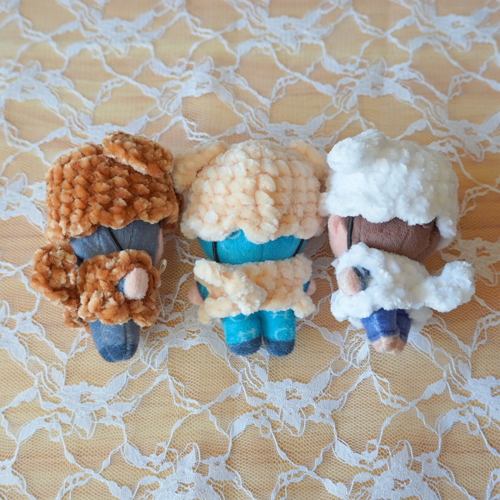 8cm用ぬい服 モコモコいぬセット