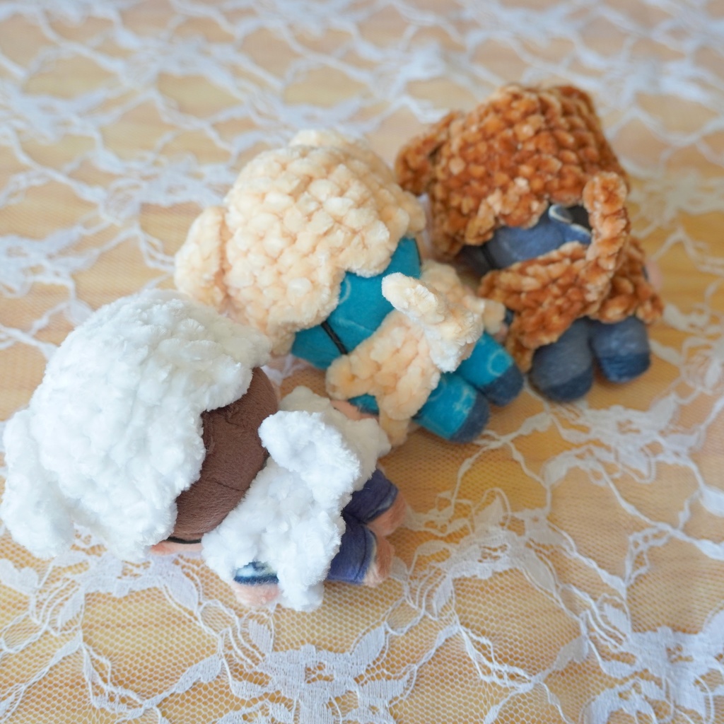 8cm用ぬい服 モコモコいぬセット