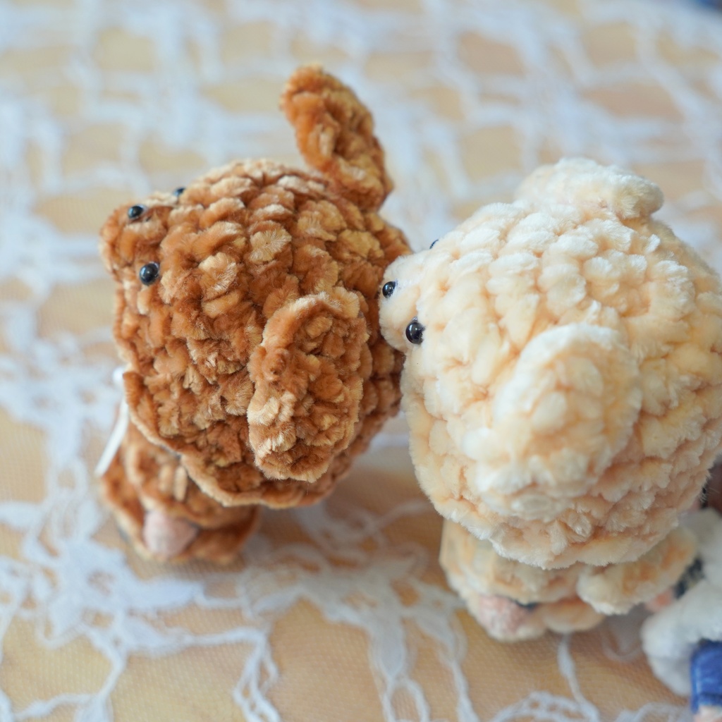 8cm用ぬい服 モコモコいぬセット