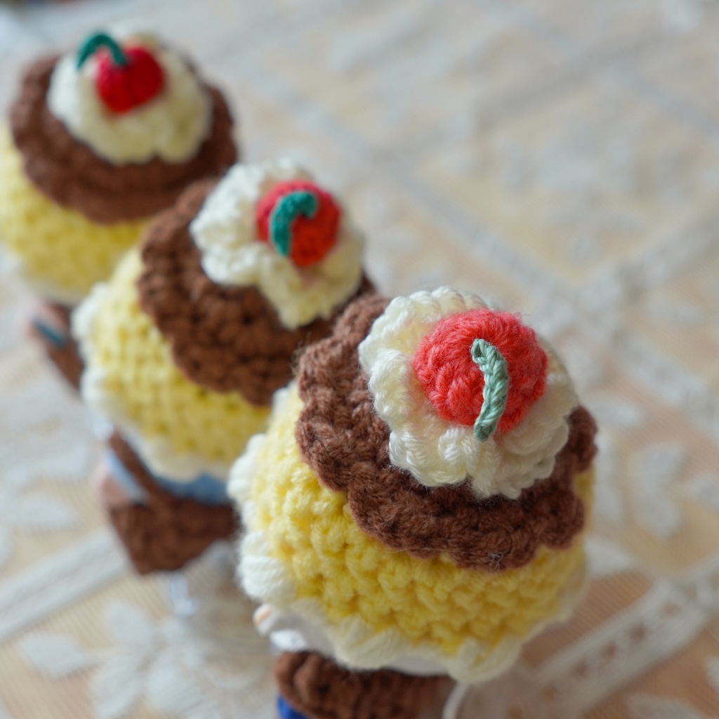 8cm用 ぬい服 レトロプリン帽子