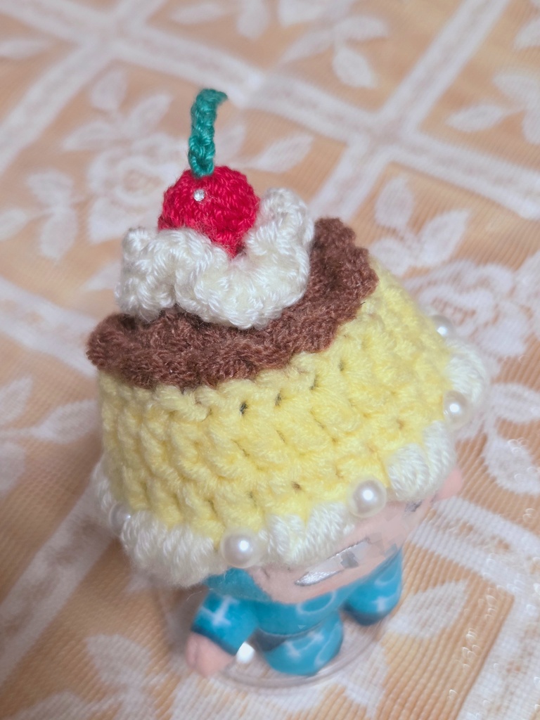 8cm用 ぬい服 レトロプリン帽子