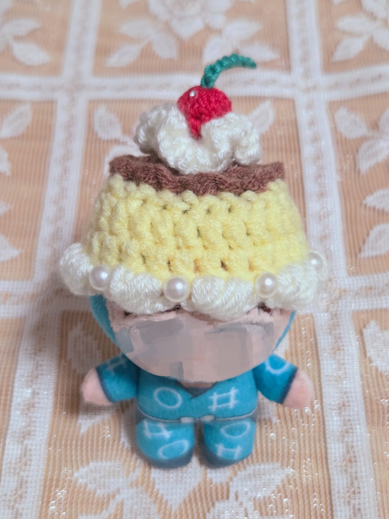 8cm用 ぬい服 レトロプリン帽子