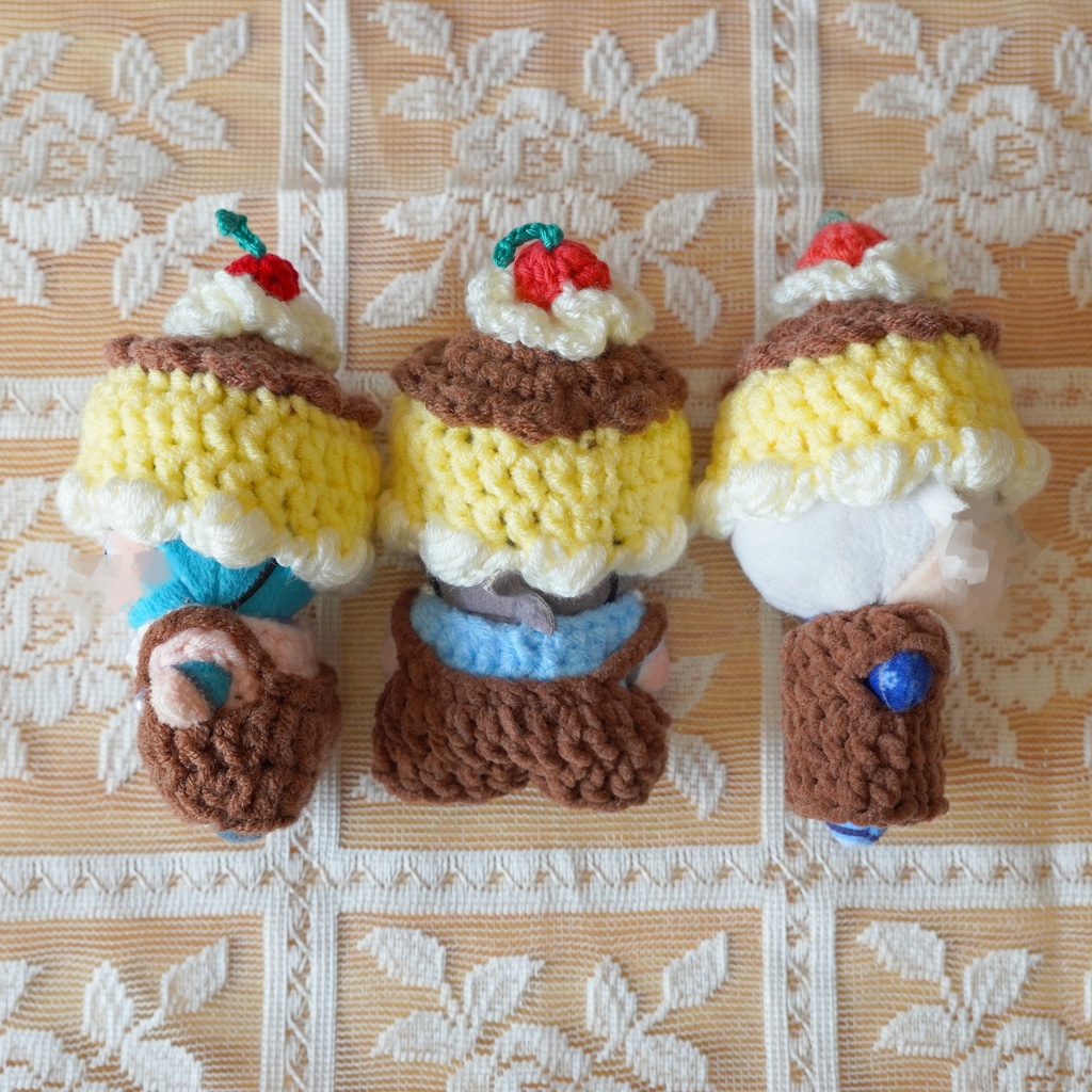 8cm用 ぬい服 レトロプリン帽子