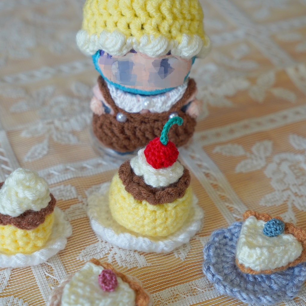 ぬい用カフェタイム スイーツ お皿付き