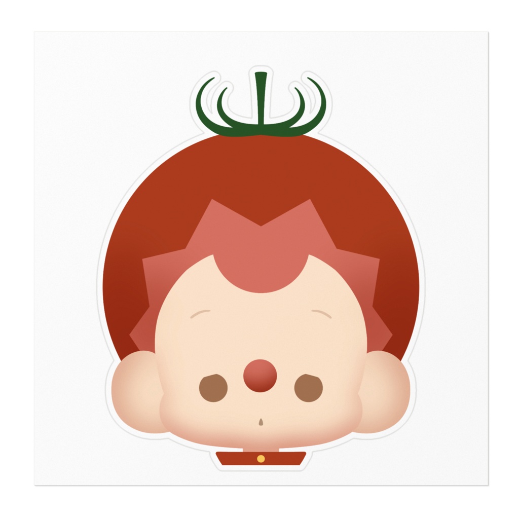 真っ赤なお鼻、なステッカー。