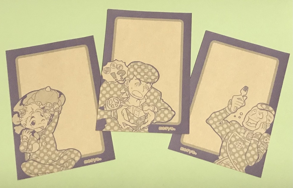 ジョジョ4部杜王トリオミニレターセット