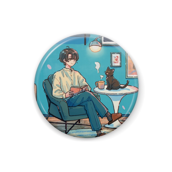 ふむ オリジナル 缶バッジ