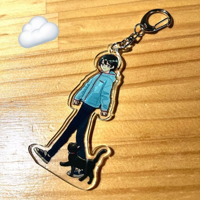 ふむ　オリジナル　アクリルキーホルダー　おさんぽver.