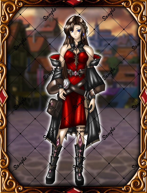 【ファンタジー/RPG向け】錬金術師/アイテム使い 女性立ち絵素材（表情8種）