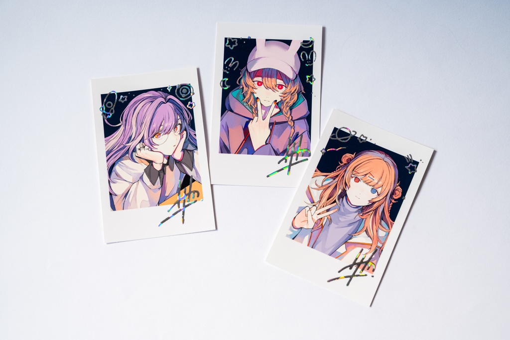 箔押しチェキ風カードセット